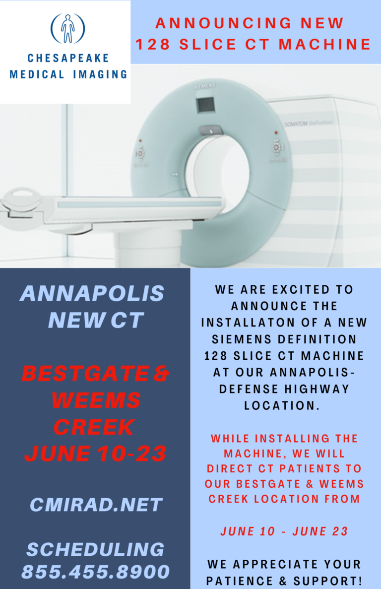 NEW CT Machine Installing in Annapolis (Defense Hwy) Chesapeake